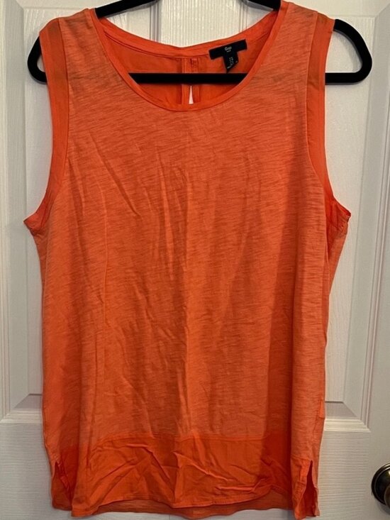 Tops - Vibrant Orange Tank Top
